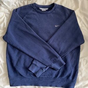 Navy Nike Swoosh Crewneck Size M